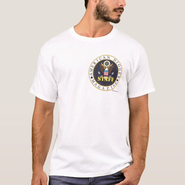 Amerikangrävaren bemannar den små logotypen tröja (Framsida)