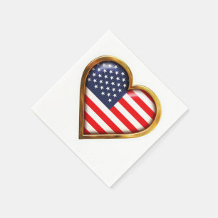 Amerikanhjärta Pappersservett
