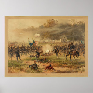 Amerikaninbördeskrigstrid av Antietam Sharpsburg Poster
