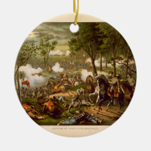 Amerikaninbördeskrigstrid av Chancellorsville Julgransprydnad Keramik