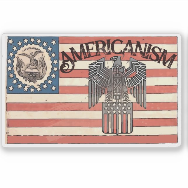 AMERIKANISM KLISTERMÄRKEN (Framsida)