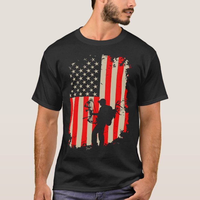 Amerikanjaktdräkt, gåva för jägare tee shirt (Framsida)