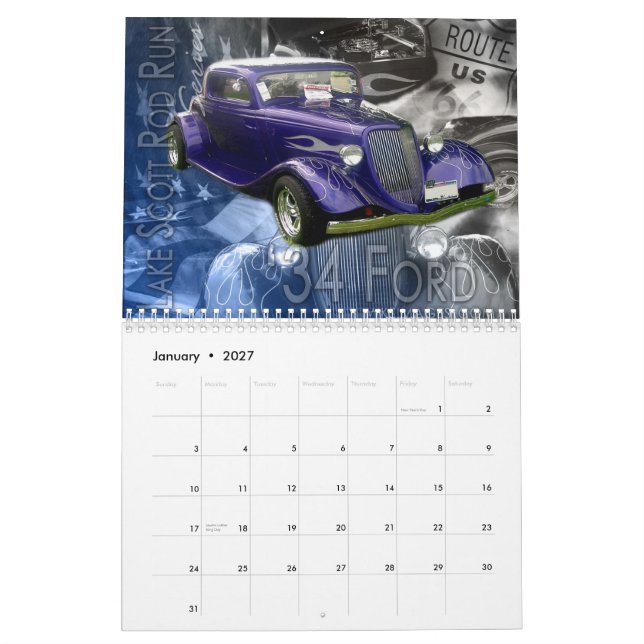 Amerikanjärn Kalender (Jan 2027)