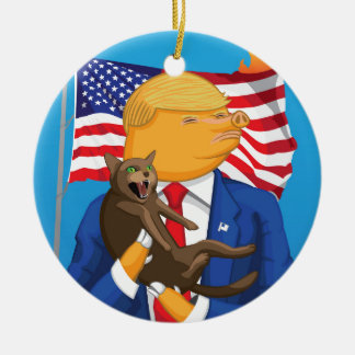 Amerikankatastrof Julgransprydnad Keramik