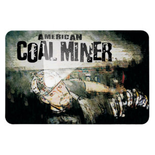 AMERIKANKOLGRUVARBETARE MAGNET