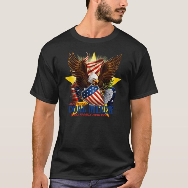 AMERIKANKOLGRUVARBETARE TEE SHIRT (Framsida)