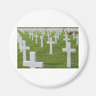 Amerikankyrkogård på Normandy Magnet