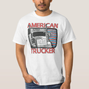 AmerikanlastbilsförareT-tröja för Tee Shirt