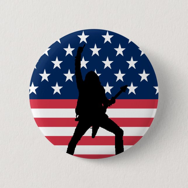 Amerikanmetall knäppas knapp (Framsida)