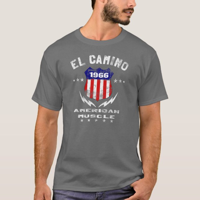 Amerikanmuskel 1966 för El Camino v3 T Shirt (Framsida)
