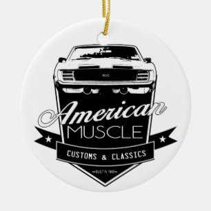 Amerikanmuskel Camaro Julgransprydnad Keramik