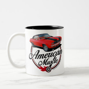 Amerikanmuskel röda Camaro Två-Tonad Mugg