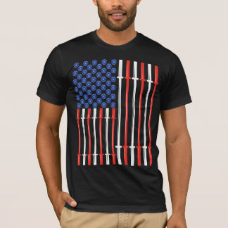 Amerikanmuskel - skjorta för kondition för tee shirt