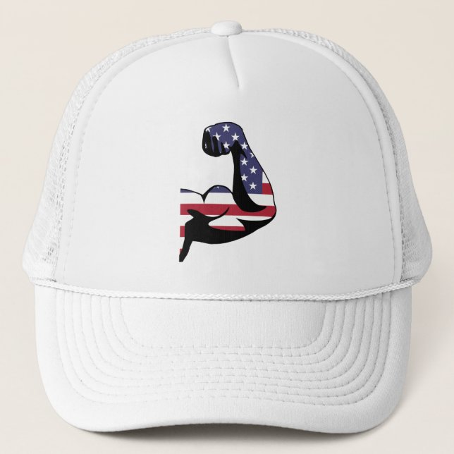AmerikanmuskelBiceps Truckerkeps (Framsida)