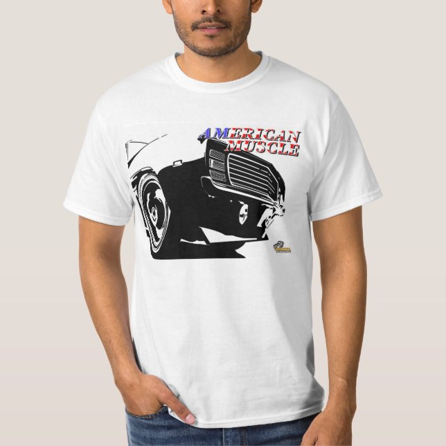 Amerikanmuskelbil T Shirt (Framsida)
