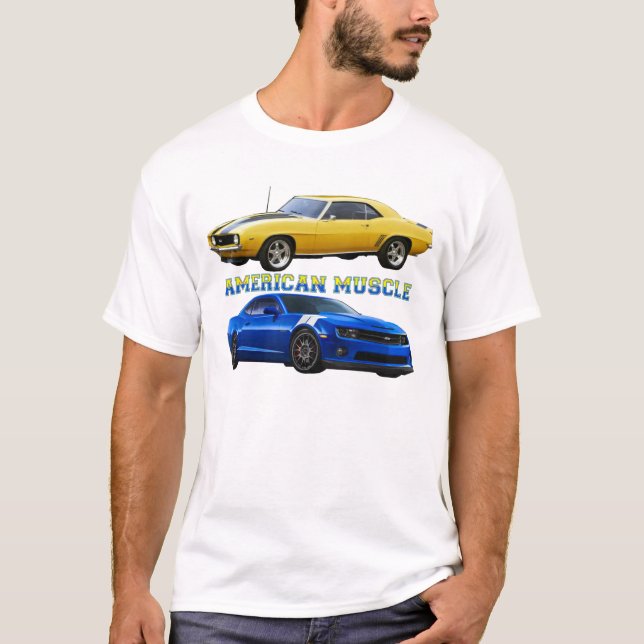 AmerikanmuskelCamaro skjorta T Shirt (Framsida)