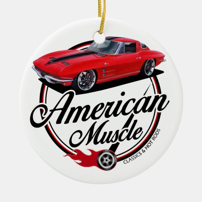 AmerikanmuskelStingray Julgransprydnad Keramik (Framsidan)