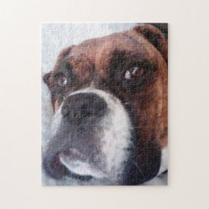 AMERIKANN BOXER HUND jigszonspussel Pussel