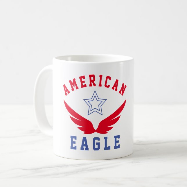 AMERIKANN EGLE - FRIHET KAFFEMUGG (Framsida vänster)