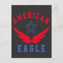 AMERIKANN EGLE - POSTCARD FREEDOM