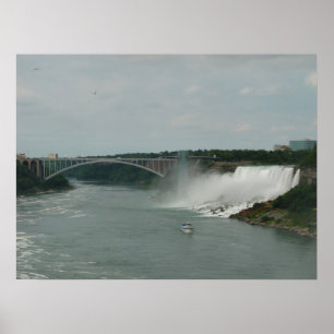 Amerikannedgångar på den Niagara Falls affischen Poster