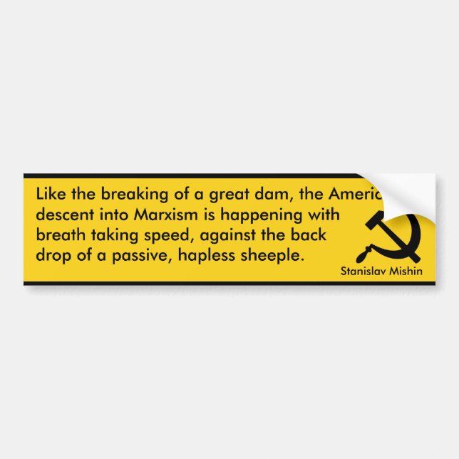 Amerikannedstigning in i Marxism (Mishin) Bildekal (Framsidan)