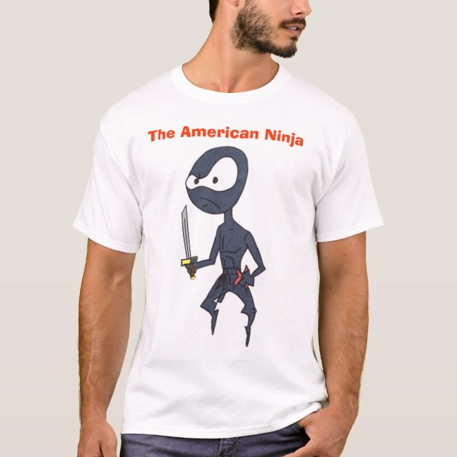 AmerikanNinja skjorta T-shirt (Framsida)