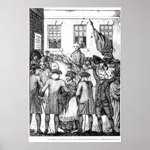 Amerikannybyggare förklarade sig poster