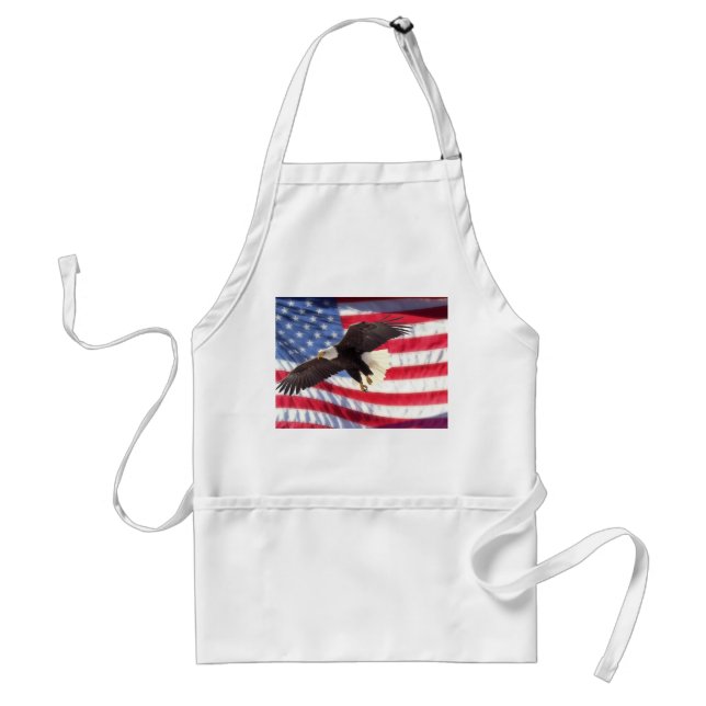 Amerikanörn & flaggaförkläde förkläde (Framsidan)