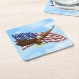 Amerikanörn Underlägg Papper Kvadrat