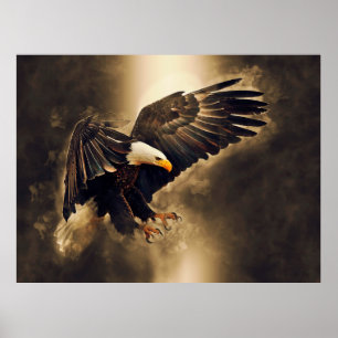 Amerikanörnen l5At frihet Soar Poster
