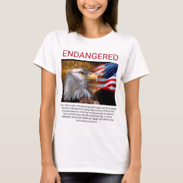 Amerikanörnhotade arter agerar djurens rättigheter t shirt