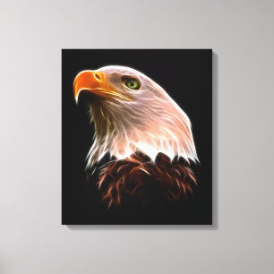 Amerikanörnhuvud Canvastryck