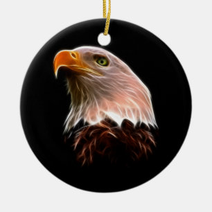 Amerikanörnhuvud Julgransprydnad Keramik