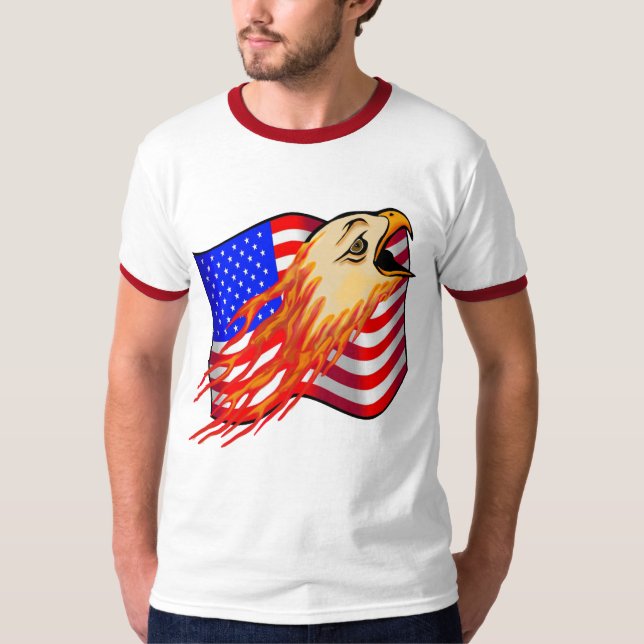 AmerikanörnT-tröja T-shirt (Framsida)
