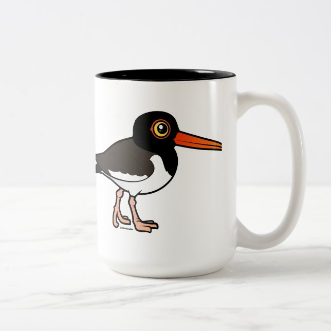 AmerikanOystercatcher Två-Tonad Mugg (Höger)