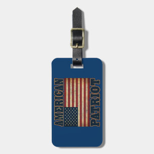 Amerikanpatriotflagga Bagagebricka
