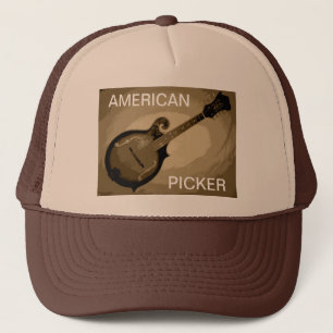 AMERIKANPICKERTRUCKERKEPS (solbrännan och bruntet) Truckerkeps