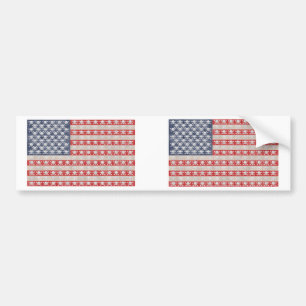 Amerikanpiratflagga Bildekal