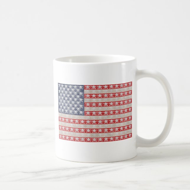 Amerikanpiratflagga Kaffemugg (Höger)