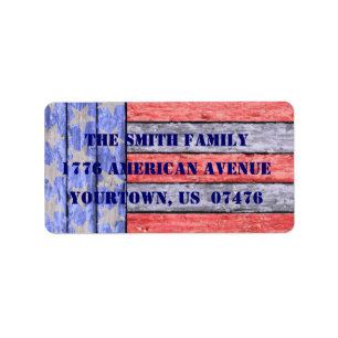 Amerikanpride Adressetikett
