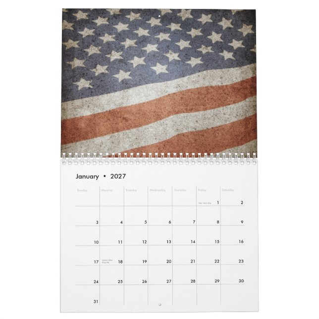 Amerikanpridekalender 2015 kalender (Jan 2027)
