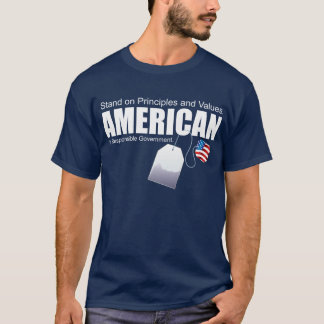AMERIKANprinciper och värderar T Shirt