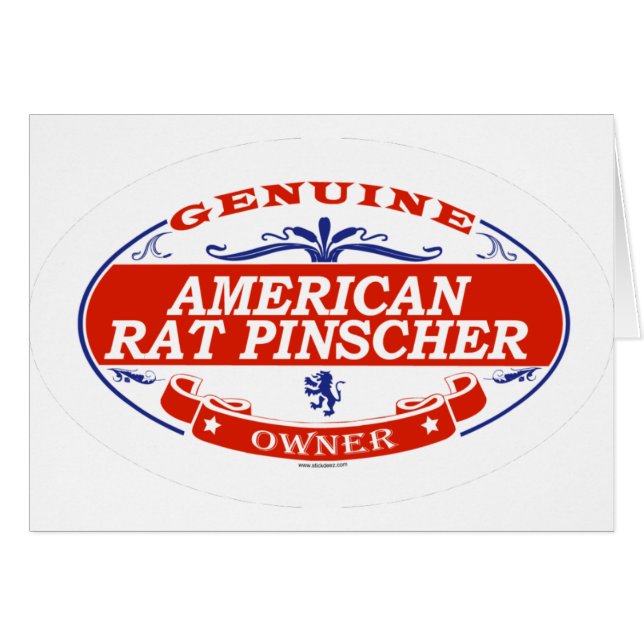 AmerikanråttaPinscher Hälsningskort (Framsidan Horizontal)