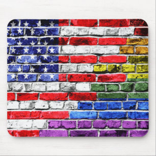 Amerikanregnbågeflagga Musmatta