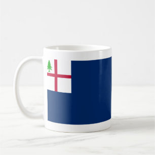 Amerikanrevolutionstrid av bunkerbackeflagga kaffemugg