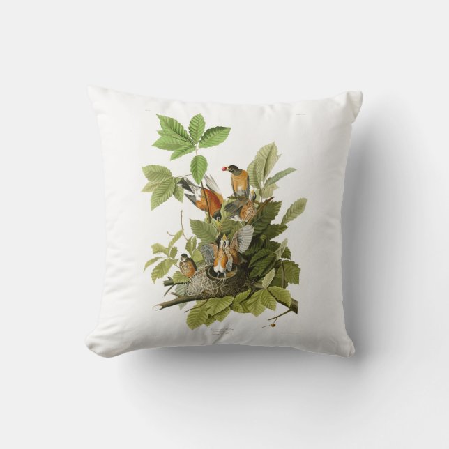 AmerikanRobin John James Audubon fåglar av Amerika Kudde (Framsida)