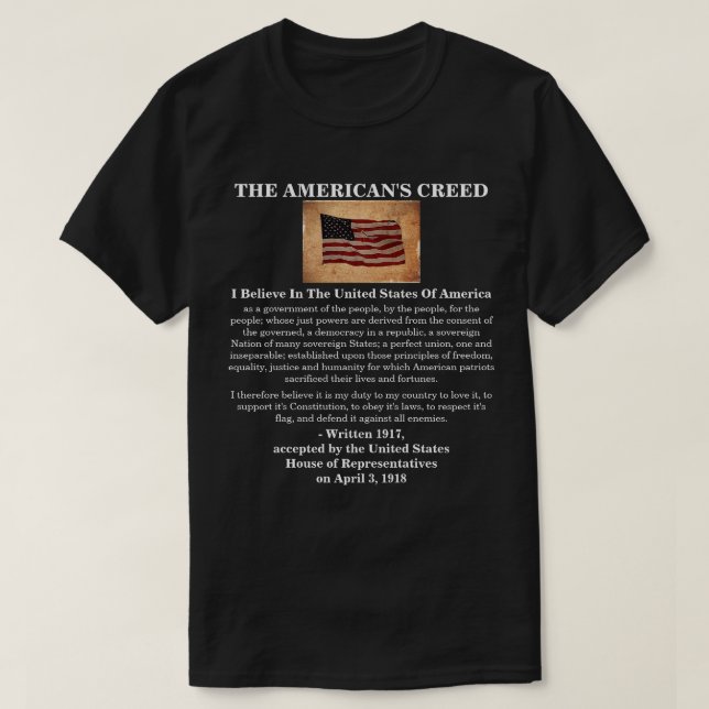 AMERIKANS KREDADE T-Shirt (Design framsida)