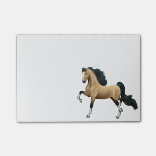 AmerikanSaddlebred Gaited häst som Posta-det Post-it Block