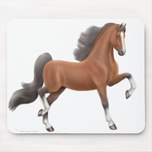 AmerikanSaddlebred häst Mousepad Musmatta (Framsidan)